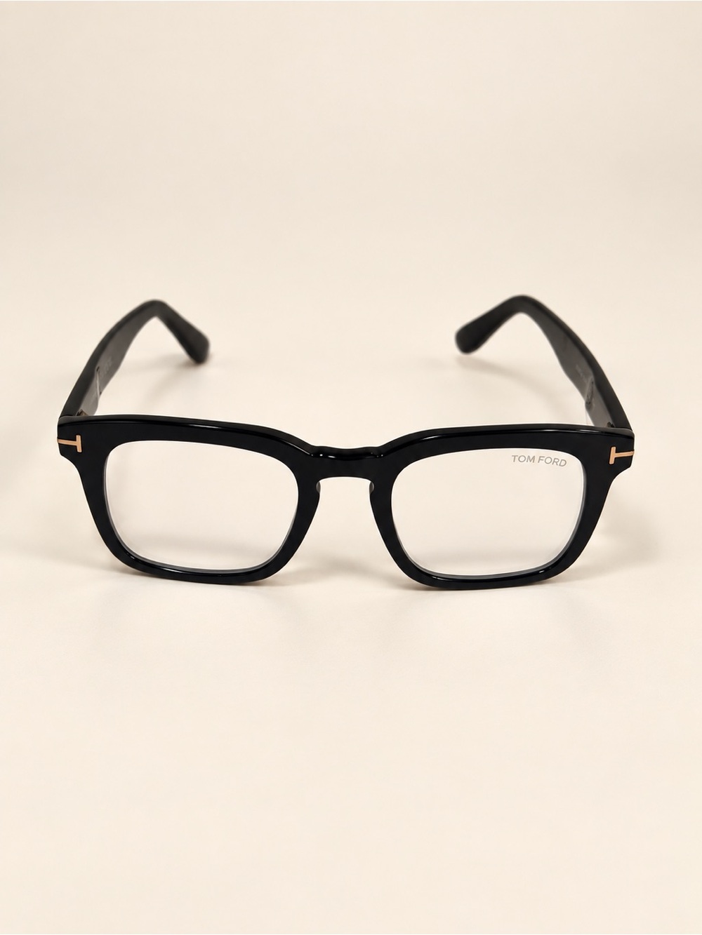 Tom Ford TF6025-B ECO 001 Black Eyeglass Frames 50-22-145 Tom Ford Black Rectang - Picture 9 of 9